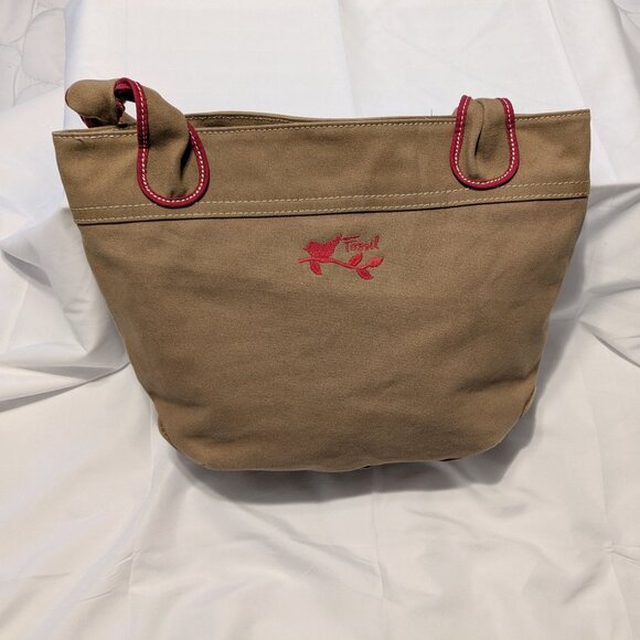 Fossil Canvas Striped Tote Bag - Picture 2 of 12